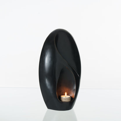 Pulvis Art Urns Exclusive Urn Cast Bronze Cremation Urn "Eternity" - Dark Patina | Exclusive Bronze Urn