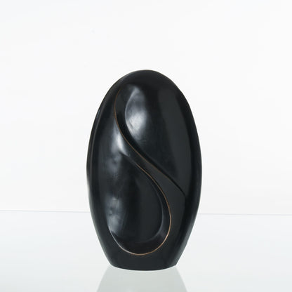 Pulvis Art Urns Exclusive Urn Cast Bronze Cremation Urn "Eternity" - Dark Patina | Exclusive Bronze Urn