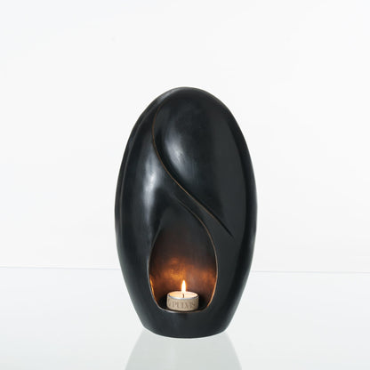 Pulvis Art Urns Exclusive Urn Cast Bronze Cremation Urn "Eternity" - Dark Patina | Exclusive Bronze Urn