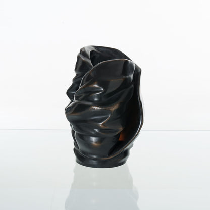 Pulvis Art Urns Exclusive Urn Cast Bronze Cremation Urn "Light" - Dark Patina | Exclusive Bronze Urn