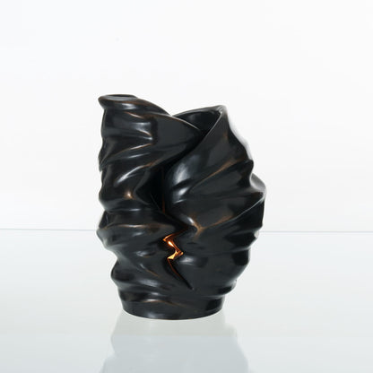 Pulvis Art Urns Exclusive Urn Cast Bronze Cremation Urn "Light" - Dark Patina | Exclusive Bronze Urn