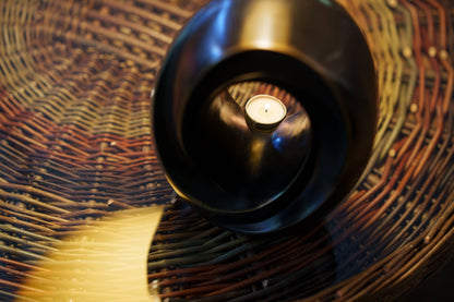 Pulvis Art Urns Exclusive Urn Cast Bronze Cremation Urn "The Passage" - Dark Patina | Exclusive Bronze Urn