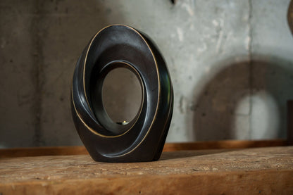 Pulvis Art Urns Exclusive Urn Cast Bronze Cremation Urn "The Passage" - Dark Patina | Exclusive Bronze Urn