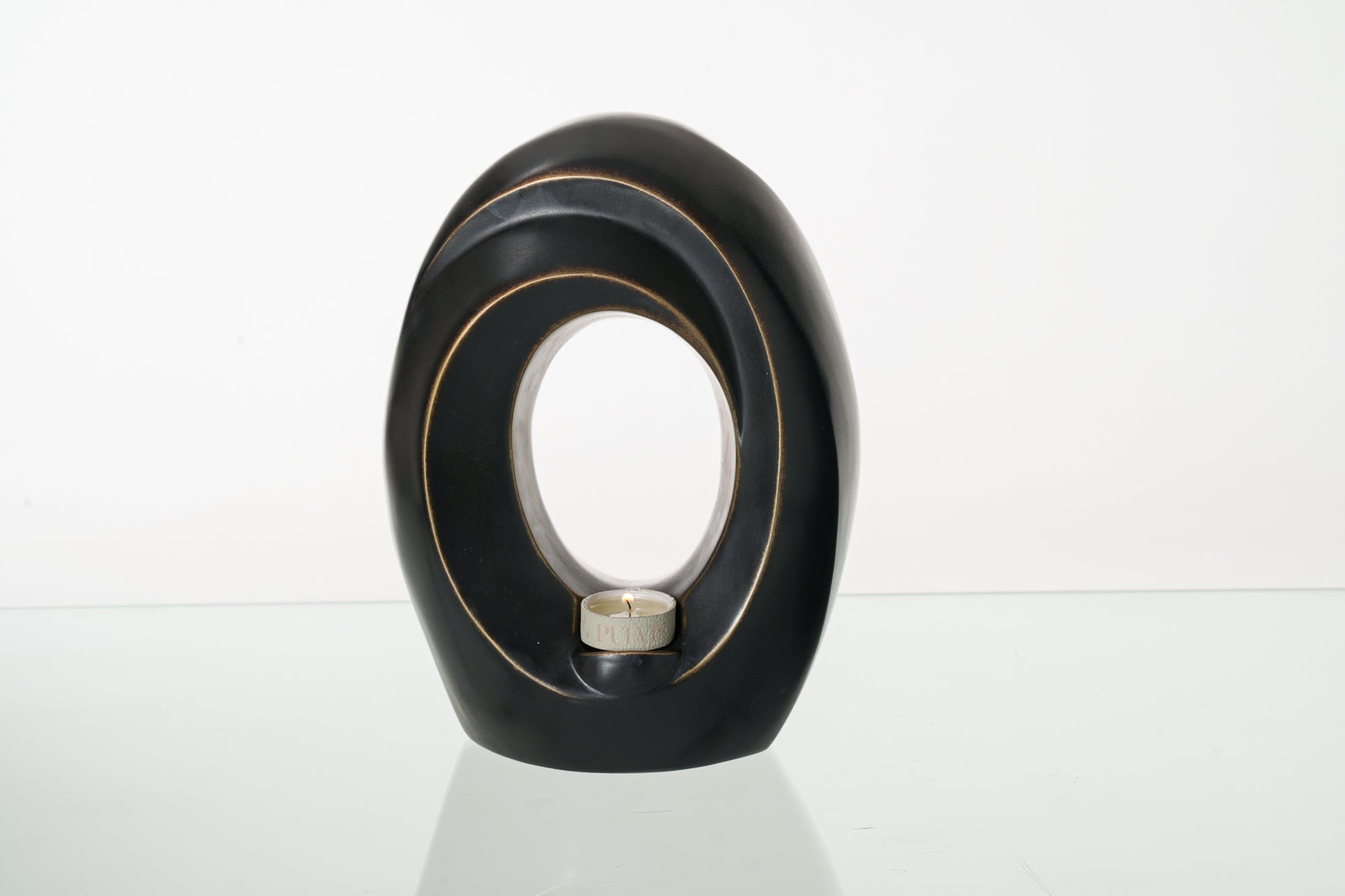 Pulvis Art Urns Exclusive Urn Cast Bronze Cremation Urn "The Passage" - Dark Patina | Exclusive Bronze Urn