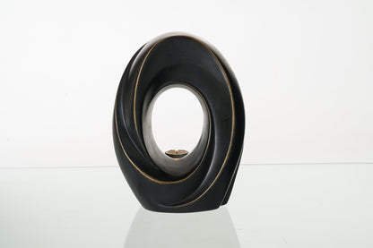 Pulvis Art Urns Exclusive Urn Cast Bronze Cremation Urn "The Passage" - Dark Patina | Exclusive Bronze Urn