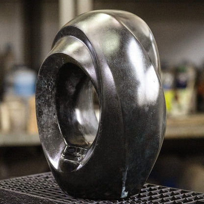 Pulvis Art Urns Exclusive Urn Cast Bronze Cremation Urn "The Passage" - Dark Patina | Exclusive Bronze Urn