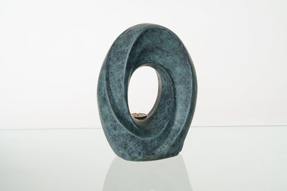 Pulvis Art Urns Exclusive Urn Cast Bronze Cremation Urn "The Passage" - Green Patina | Exclusive Bronze Urn