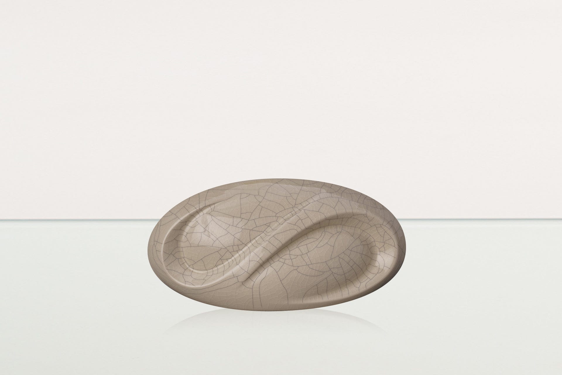 Hand Decorated Eternity Keepsake "Feathers" - Ceramic Keepsake Urn - Pulvis Art Urns