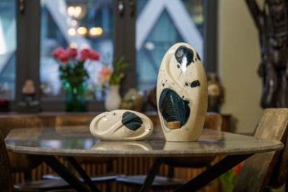 Hand Decorated Eternity Keepsake "Galaxy" - Ceramic Keepsake Urn - Pulvis Art Urns