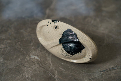 Hand Decorated Eternity Keepsake "Galaxy" - Ceramic Keepsake Urn - Pulvis Art Urns