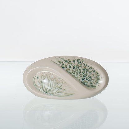 Pulvis Art Urns Exclusive Urn Hand Decorated Eternity Keepsake "Lotus" - Ceramic Keepsake Urn