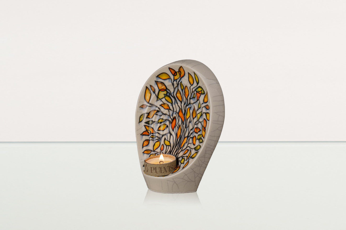 
                  
                    Pulvis Art Urns Exclusive Urn Hand Decorated Keepsake "Guardian - Autumn" - Ceramic Keepsake Urn
                  
                