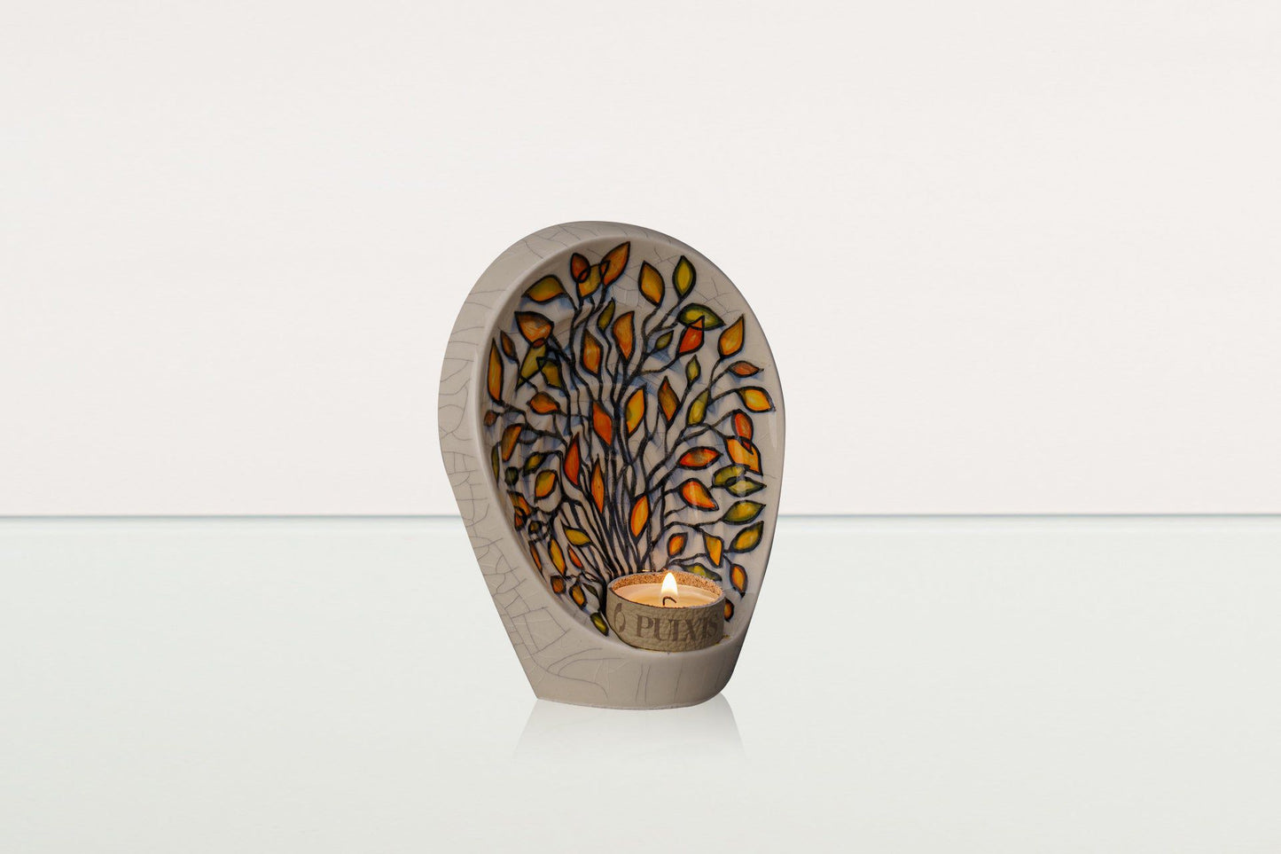 
                  
                    Pulvis Art Urns Exclusive Urn Hand Decorated Keepsake "Guardian - Autumn" - Ceramic Keepsake Urn
                  
                