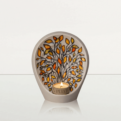 Pulvis Art Urns Exclusive Urn Hand Decorated Keepsake "Guardian - Autumn" - Ceramic Keepsake Urn