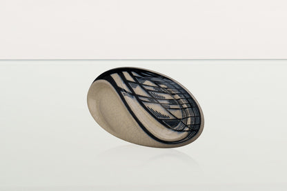 Handmade Decorated Eternity Keepsake "Forest" - Ceramic Urn - Pulvis Art Urns