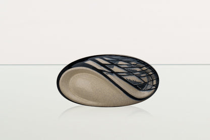 Handmade Decorated Eternity Keepsake "Forest" - Ceramic Urn - Pulvis Art Urns