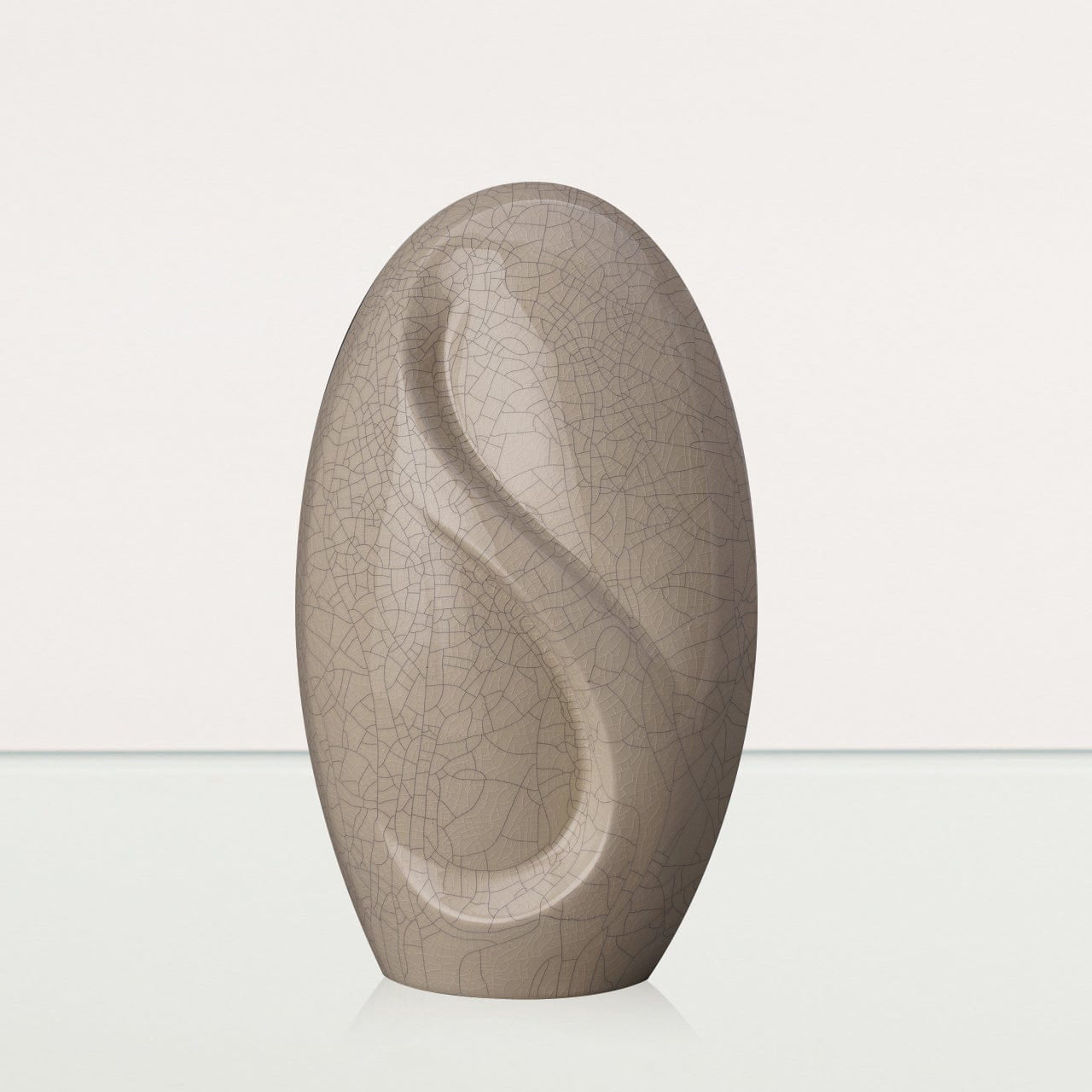 Handmade Decorated Eternity Urn "Feathers" - Large | Ceramic Urn - Pulvis Art Urns