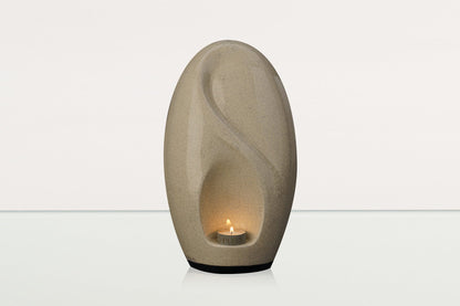 Handmade Decorated Eternity Urn "Forest" - Large | Ceramic Urn - Pulvis Art Urns