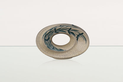 Handmade Decorated Keepsake "The Passage - Dragonflies" - Ceramic - Pulvis Art Urns