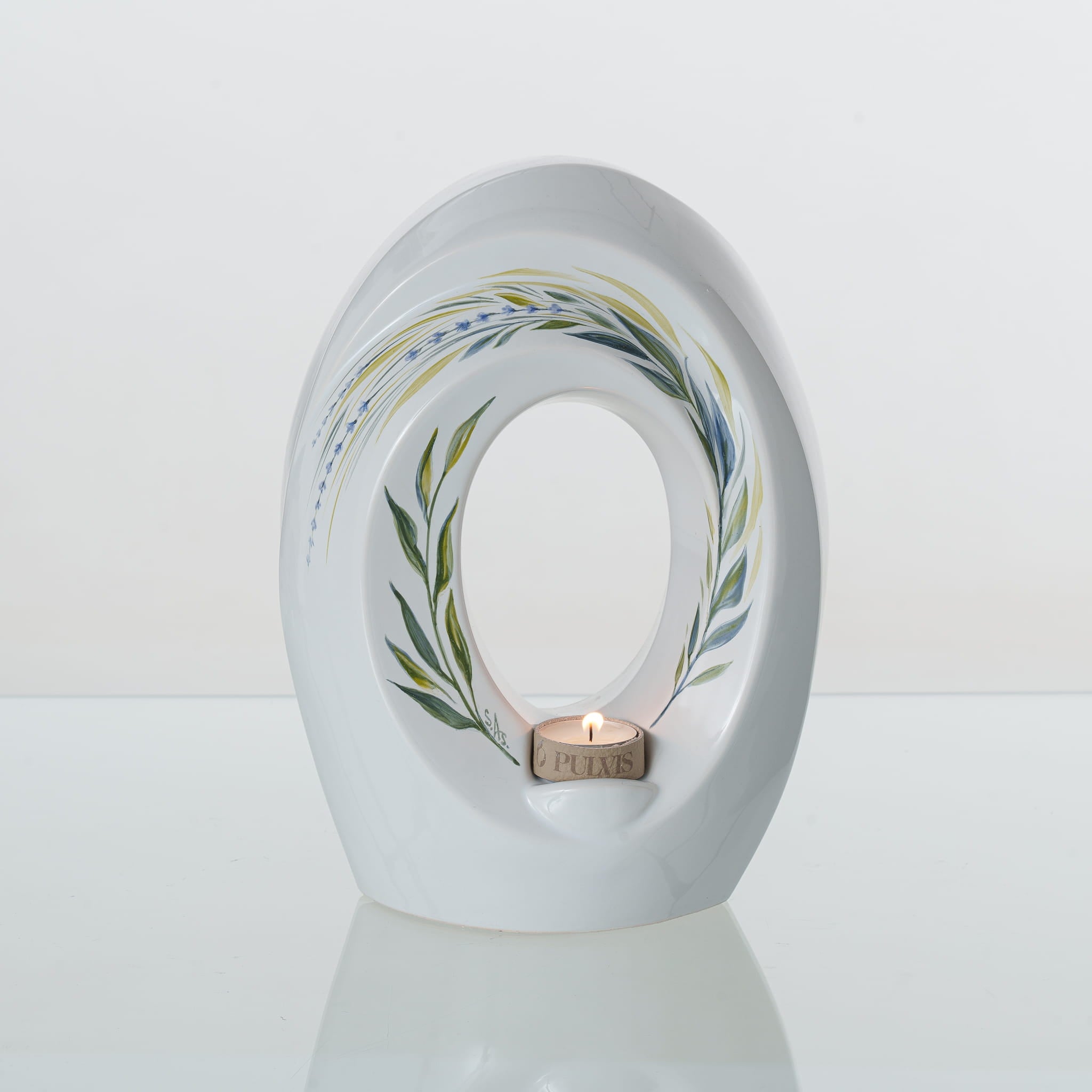 Pulvis Art Urns Exclusive Urn Handmade Decorated Urn "The Passage - Lavender" - Medium | Ceramic