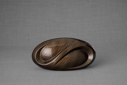 HydroGraphics Urn "Eternity - Carbon" - Keepsake | Ceramic | Hydro Dipping - Pulvis Art Urns