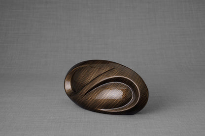 HydroGraphics Urn "Eternity - Carbon" - Keepsake | Ceramic | Hydro Dipping - Pulvis Art Urns