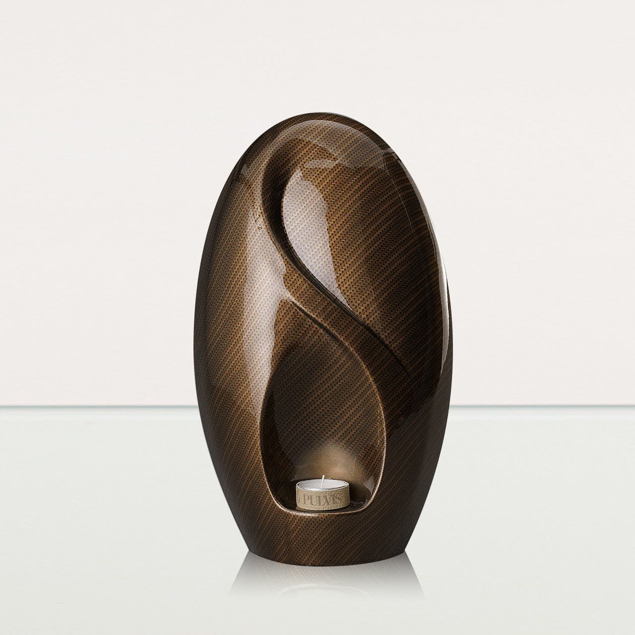 HydroGraphics Urn "Eternity - Carbon" - Large | Ceramic | Hydro Dipping - Pulvis Art Urns