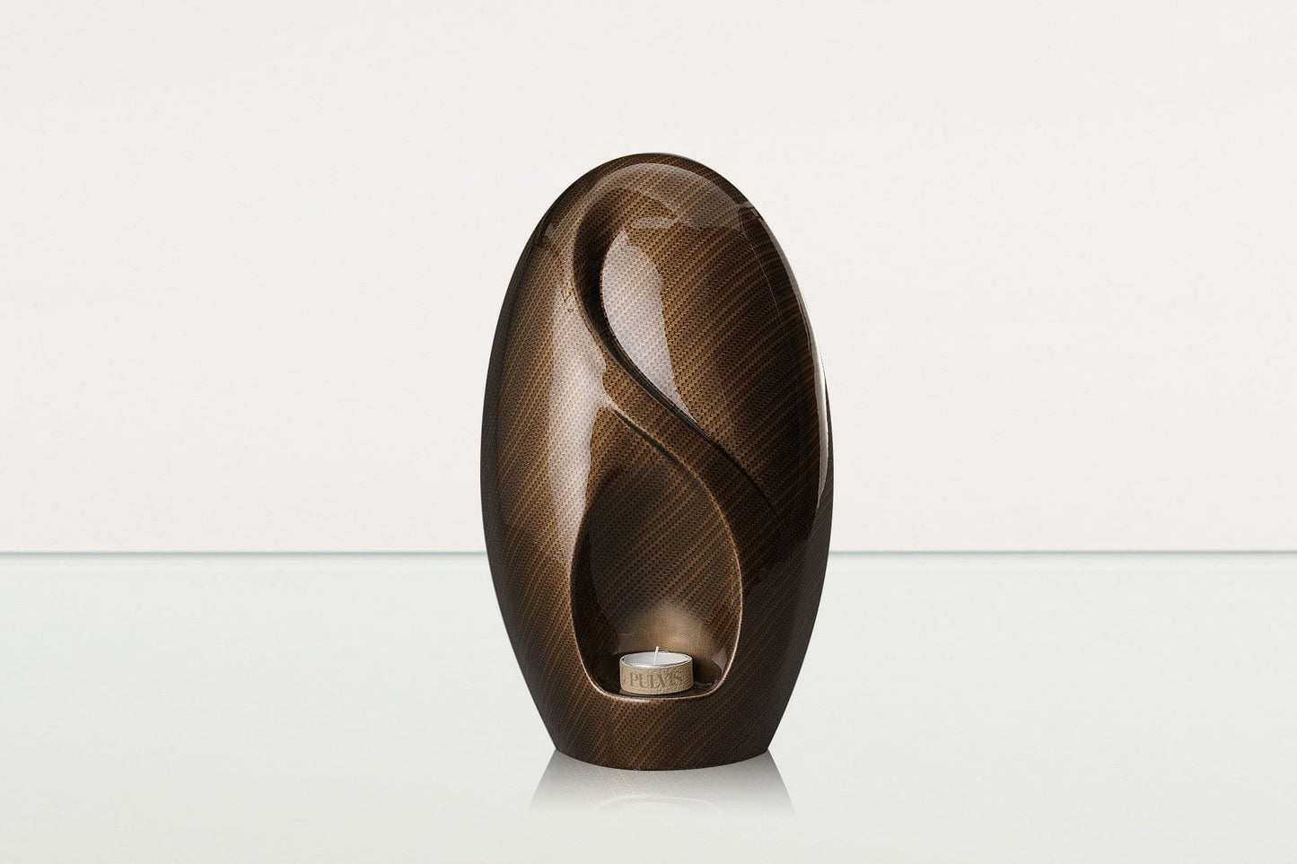 
                  
                    Pulvis Art Urns Exclusive Urn HydroGraphics Urn "Eternity - Carbon" - Large | Ceramic | Hydro Dipping
                  
                