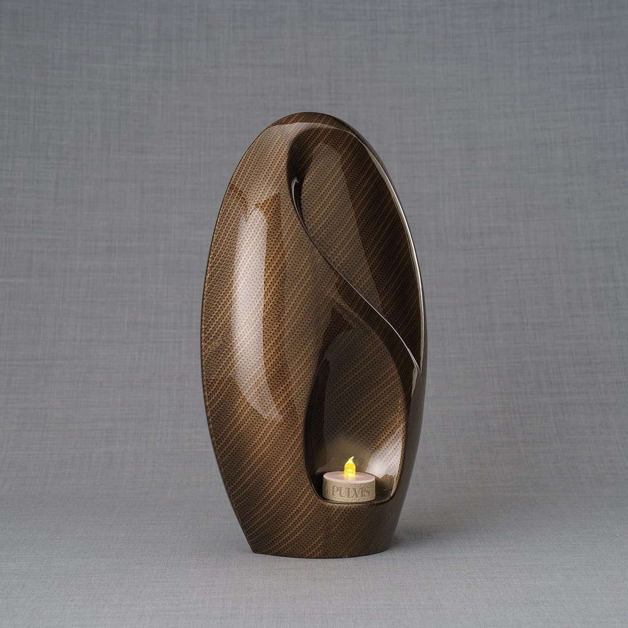 HydroGraphics Urn "Eternity - Carbon" - Large | Ceramic | Hydro Dipping - Pulvis Art Urns