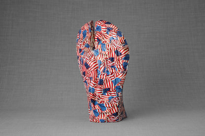 HydroGraphics Urn "Guardian - America" - Large | Ceramic | Hydro Dipping - Pulvis Art Urns