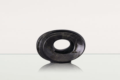 HydroGraphics Urn "The Passage - Carbon" - Keepsake | Ceramic | Hydro Dipping - Pulvis Art Urns