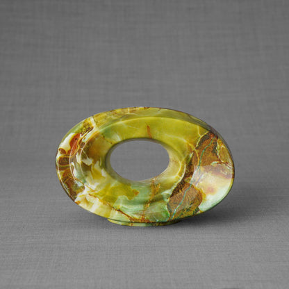 HydroGraphics Urn "The Passage - Onyx" - Keepsake | Ceramic | Hydro Dipping - Pulvis Art Urns