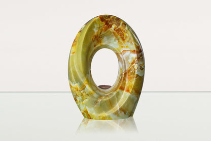 HydroGraphics Urn "The Passage - Onyx" - Large | Ceramic | Hydro Dipping - Pulvis Art Urns