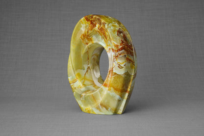 HydroGraphics Urn "The Passage - Onyx" - Large | Ceramic | Hydro Dipping - Pulvis Art Urns