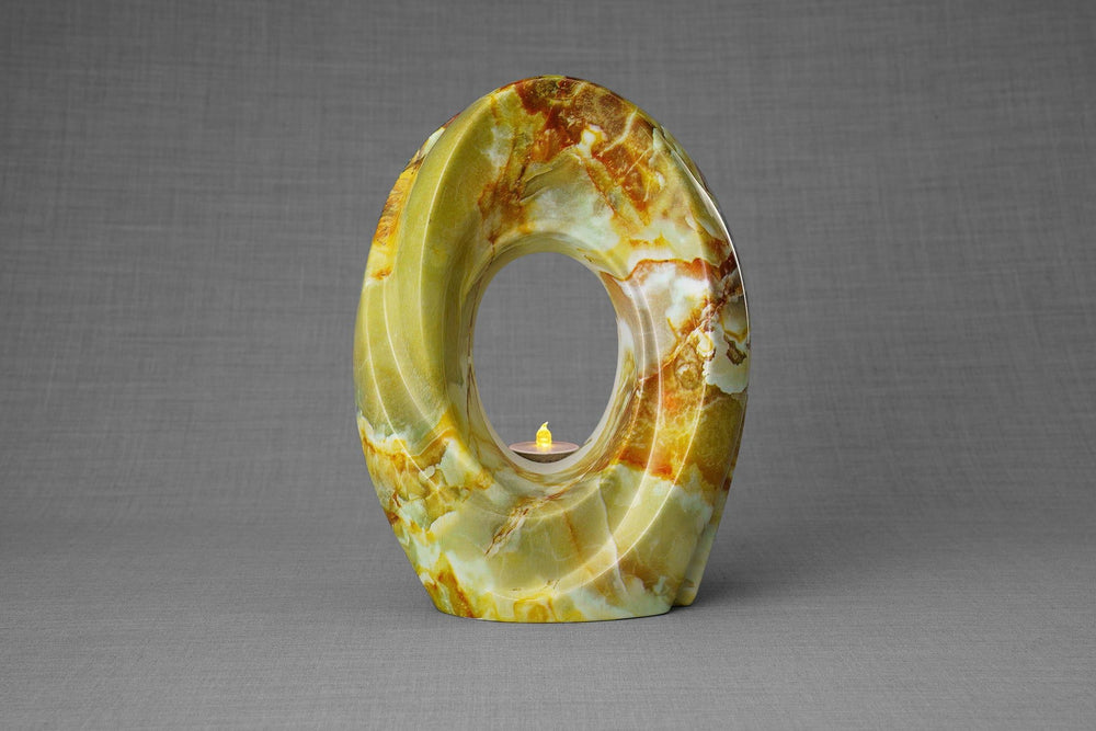 Pulvis Art Urns Exclusive Urn HydroGraphics Urn "The Passage - Onyx" - Large | Ceramic | Hydro Dipping