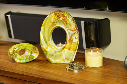 HydroGraphics Urn "The Passage - Onyx" - Large | Ceramic | Hydro Dipping - Pulvis Art Urns