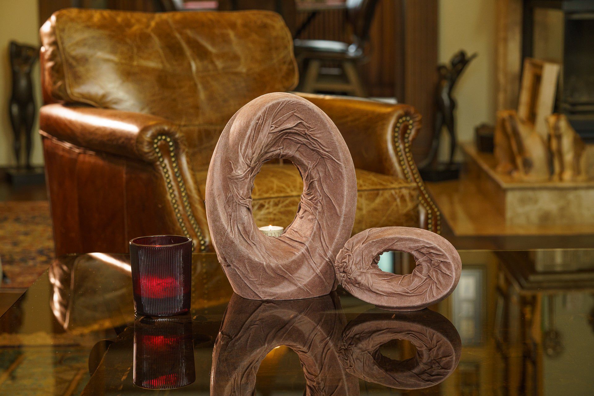 Nappa Leather Cremation Keepsake "The Passage" - Exclusive Edition - Pulvis Art Urns