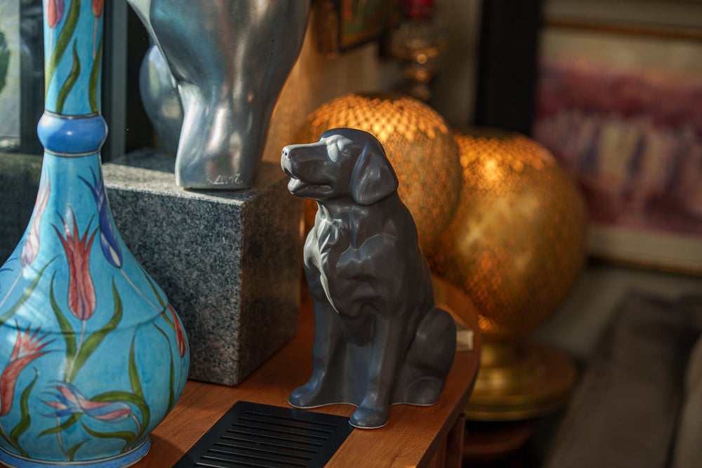 Pulvis Art Urns "Golden Retriever" Pet Memorial Bundle - 4 pcs. | Handmade