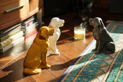 Golden Retriever Bundle - 4 Pieces - Portrait | Urn | Nameplate Holder | Scented Candle - Pulvis Art Urns