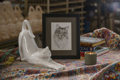 Grace Memorial Bundle - 4 Pieces - Portrait | Urn | Nameplate Holder | Scented Candle - Pulvis Art Urns