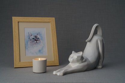 Grace Memorial Bundle - 4 Pieces - Portrait | Urn | Nameplate Holder | Scented Candle - Pulvis Art Urns