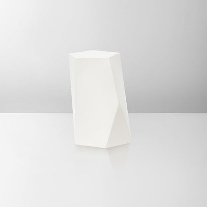 Handmade Urn "Crystal" - Stainless Steel | Cream Matte - Pulvis Art Urns