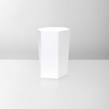 Handmade Urn "Crystal" - Stainless Steel | Matte White - Pulvis Art Urns