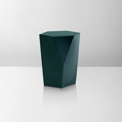 Handmade Urn "Crystal" - Stainless Steel | Pearly Green - Pulvis Art Urns