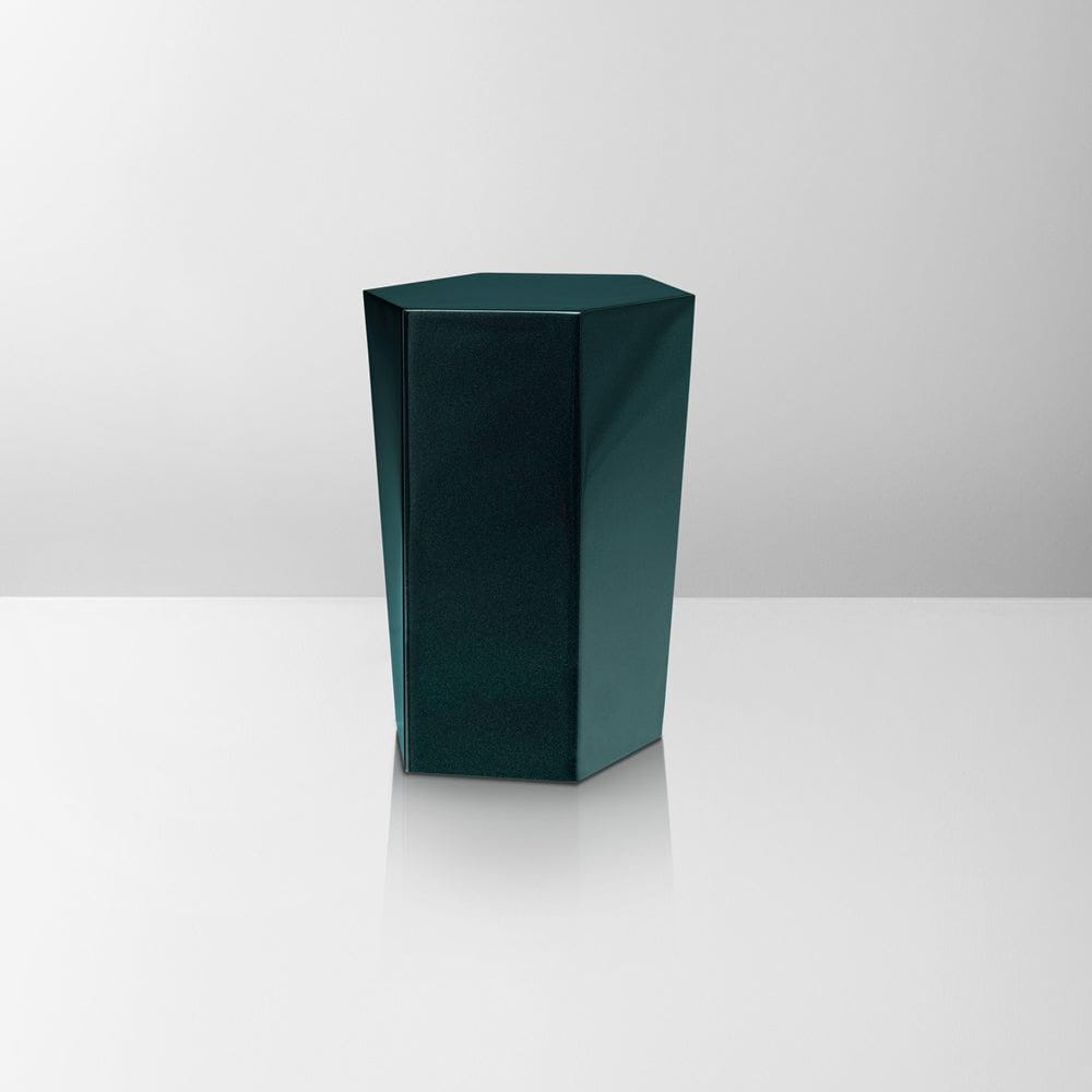 Handmade Urn "Crystal" - Stainless Steel | Pearly Green - Pulvis Art Urns