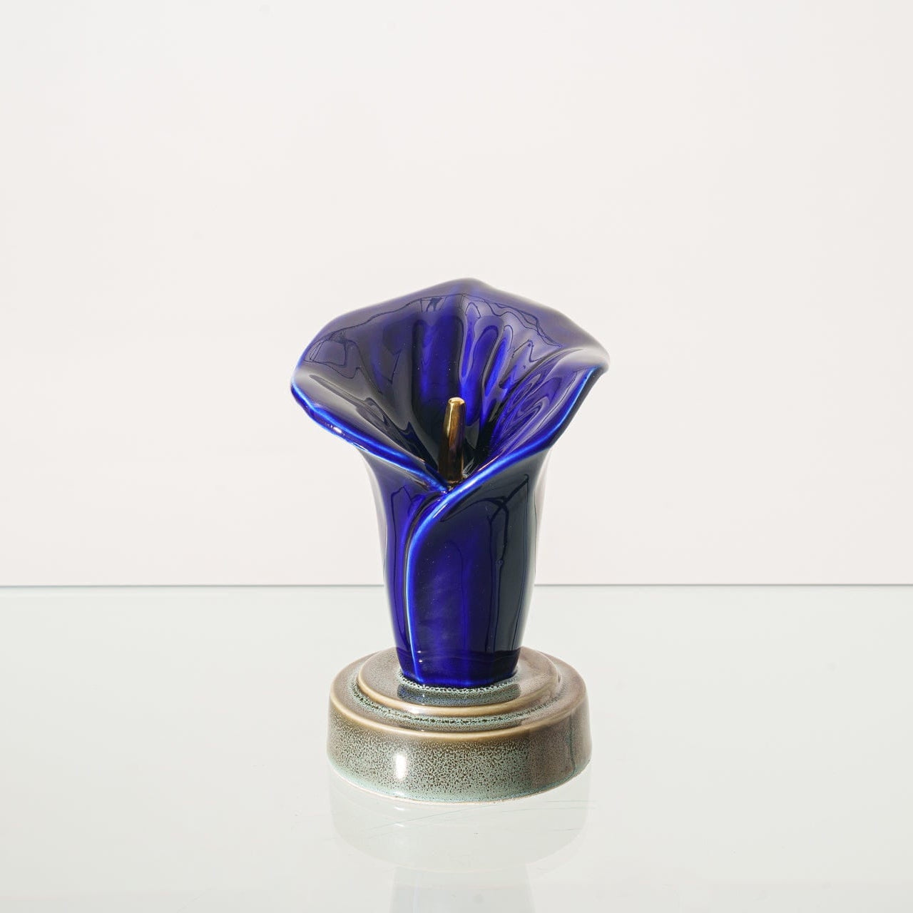 Calla Lily Keepsake Urn - Blue Night | Ceramic - Pulvis Art Urns