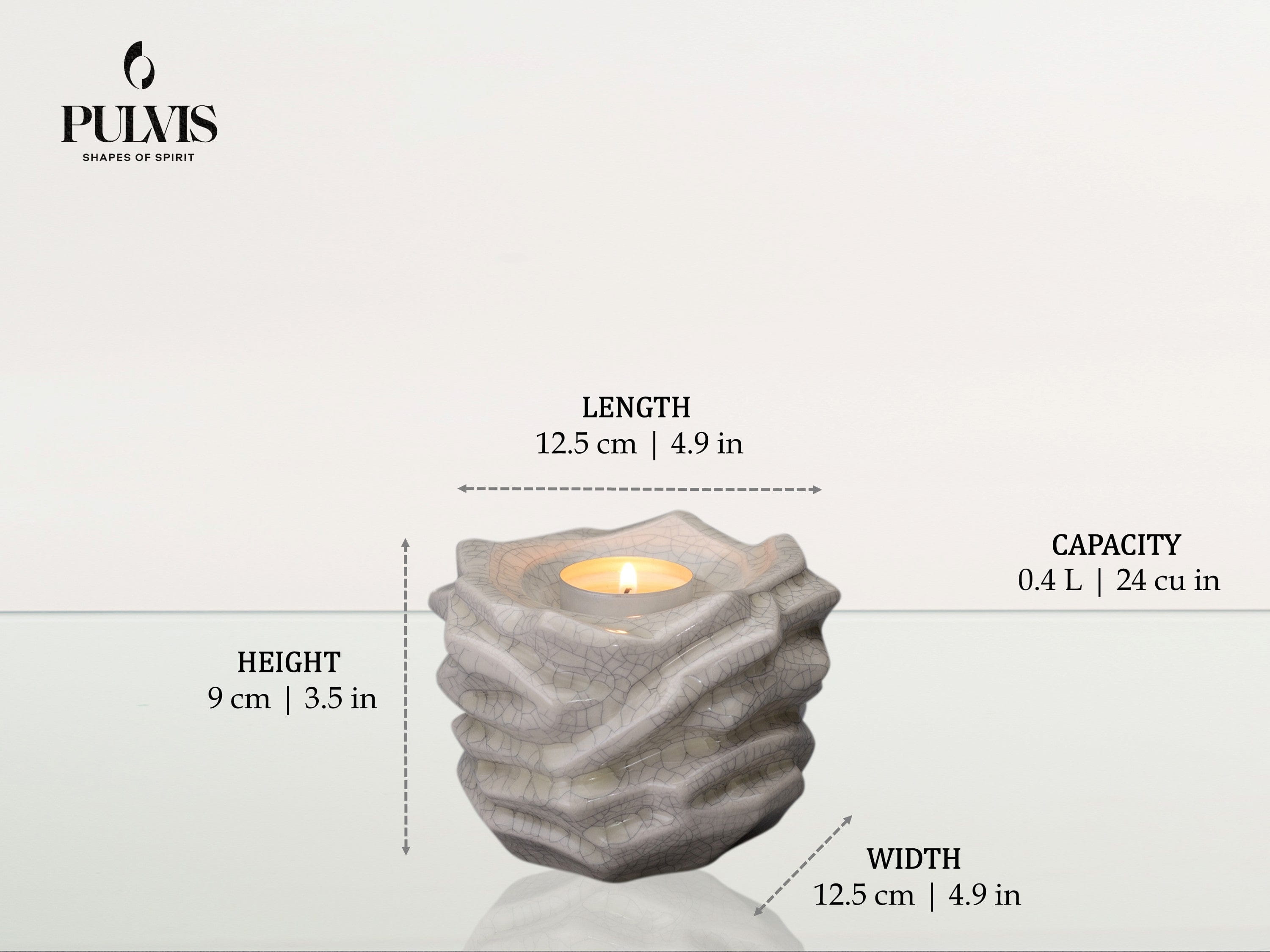 Pulvis Art Urns Keepsake Urn Candleholder Keepsake Urn For Ashes | | Ceramic Keepsake