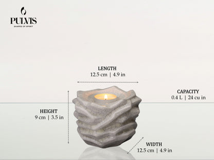 Pulvis Art Urns Keepsake Urn Candleholder Keepsake Urn For Ashes | | Ceramic Keepsake