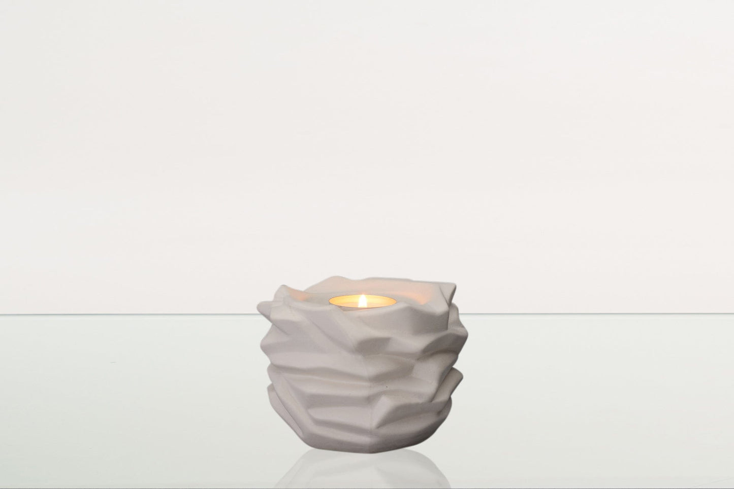 Pulvis Art Urns Keepsake Urn Candleholder Keepsake Urn For Ashes | Unglazed | Ceramic Keepsake