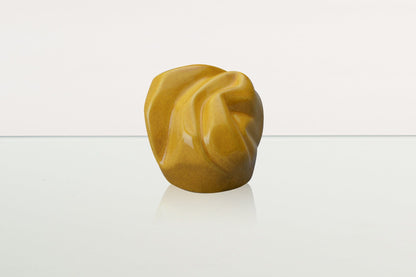 Cremation Keepsake Urn "Precious" - Small Keepsake |Amber Yellow | Ceramic - Pulvis Art Urns